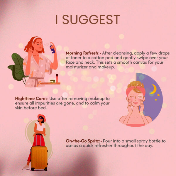 Saattveda Rose Toner Spray - Image 4