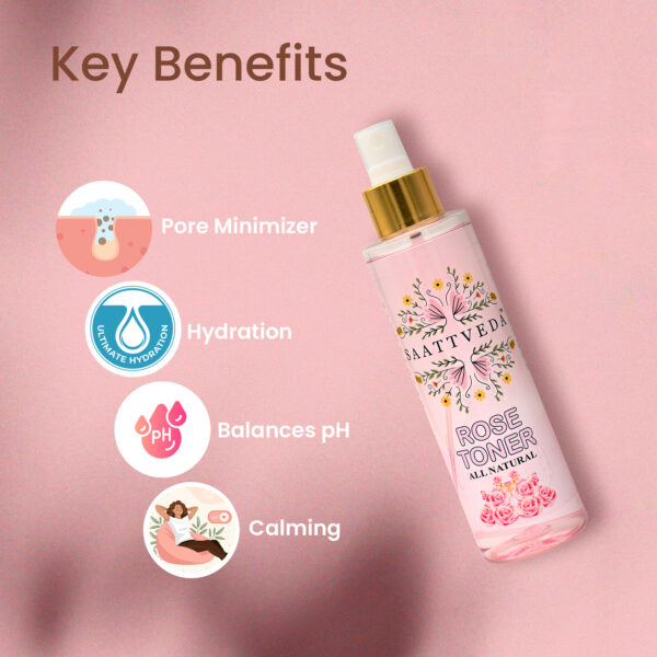 Saattveda Rose Toner Spray - Image 3