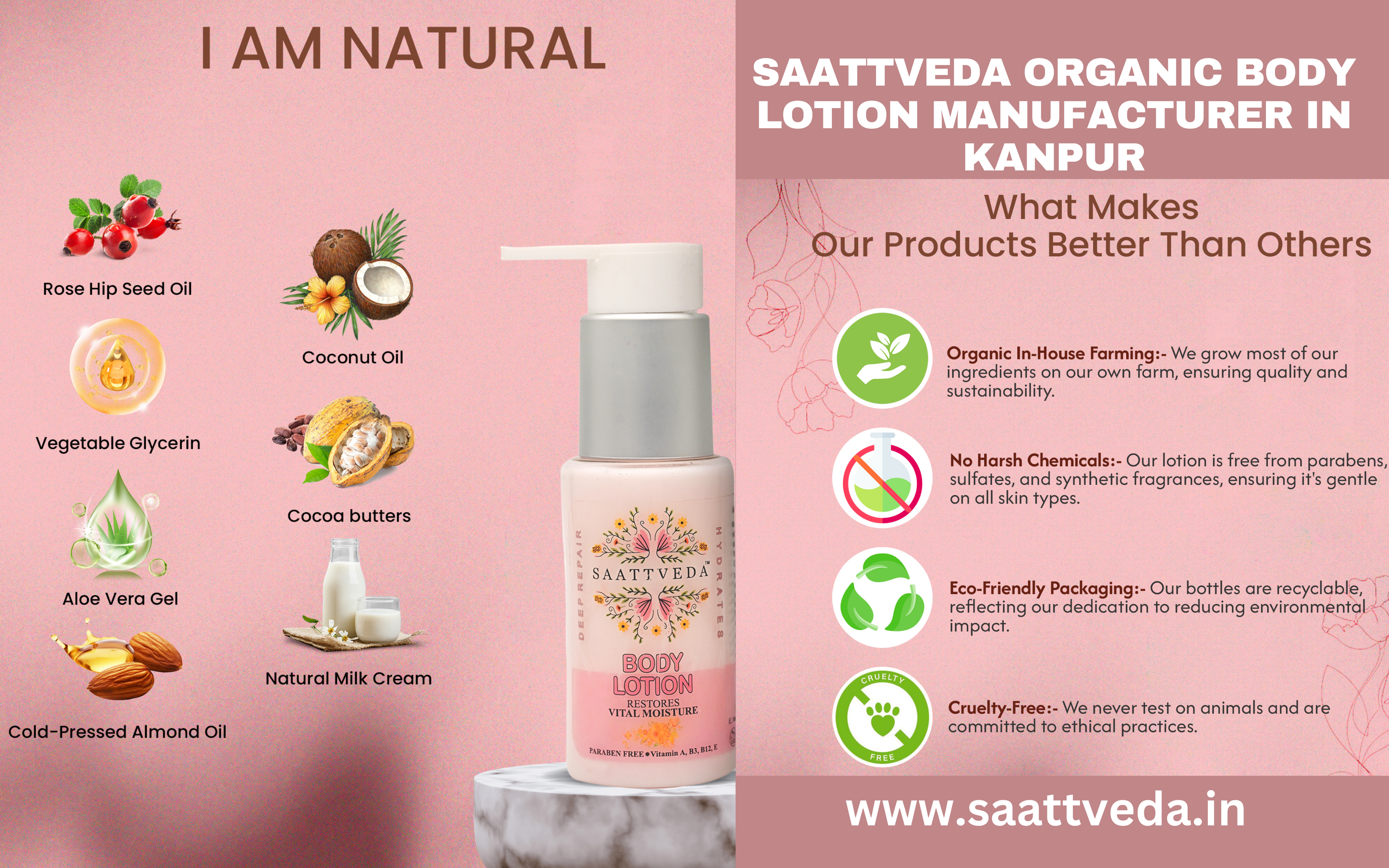 Organic Body Lotion Manufacturer in Kanpur